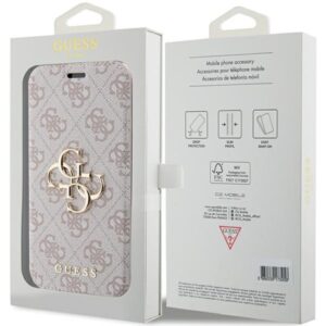 Guess 4G Big Metal Logo Hoesje voor iPhone 15 Pro Max, Roze - Afbeelding 7