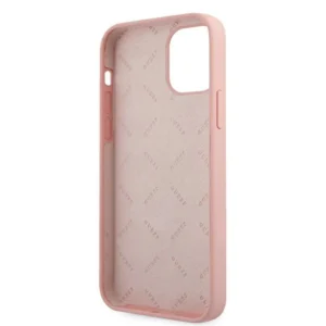 Guess GUHCP12MLSVSPG Silicone Vintage Hardcase iPhone 12/12 Pro - Afbeelding 5