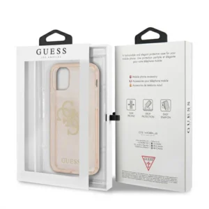 Guess GUHCP12MPCUGL4GGO iPhone 12/12 Pro Hardcase Glitter 4G Big Logo - Afbeelding 5