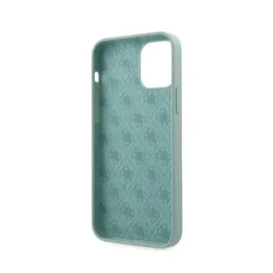 Guess Liquid Silicone Case met Metaal Logo voor iPhone 12 Pro Max - Lichtblauw - Afbeelding 6