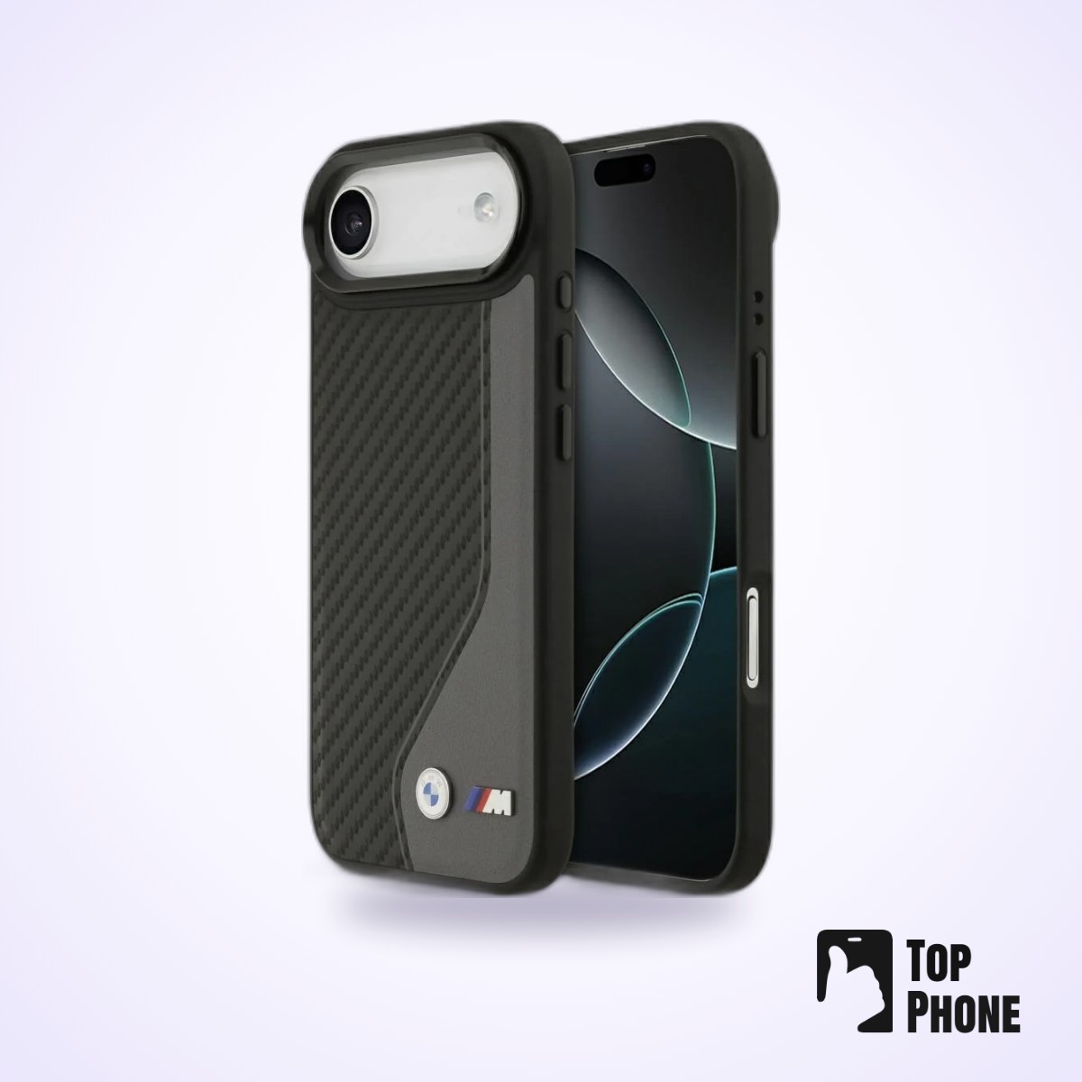 BMW M MagSafe Case iPhone 17 Air – Antraciet (Carbon Line & Logo)