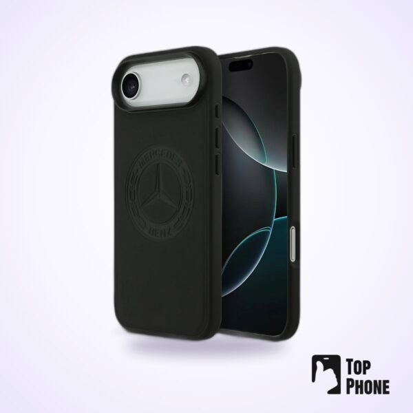 Mercedes-Benz Hardcase MagSafe Leather Vintage iPhone 17 Air – Zwart