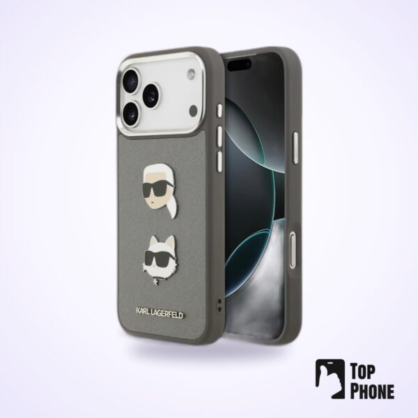 Karl Lagerfeld Hardcase iPhone 17 Pro – Grijs