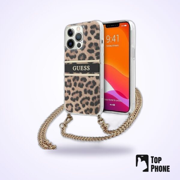 Guess Hard Case iPhone 13 Pro - Liquid Silicone Black
