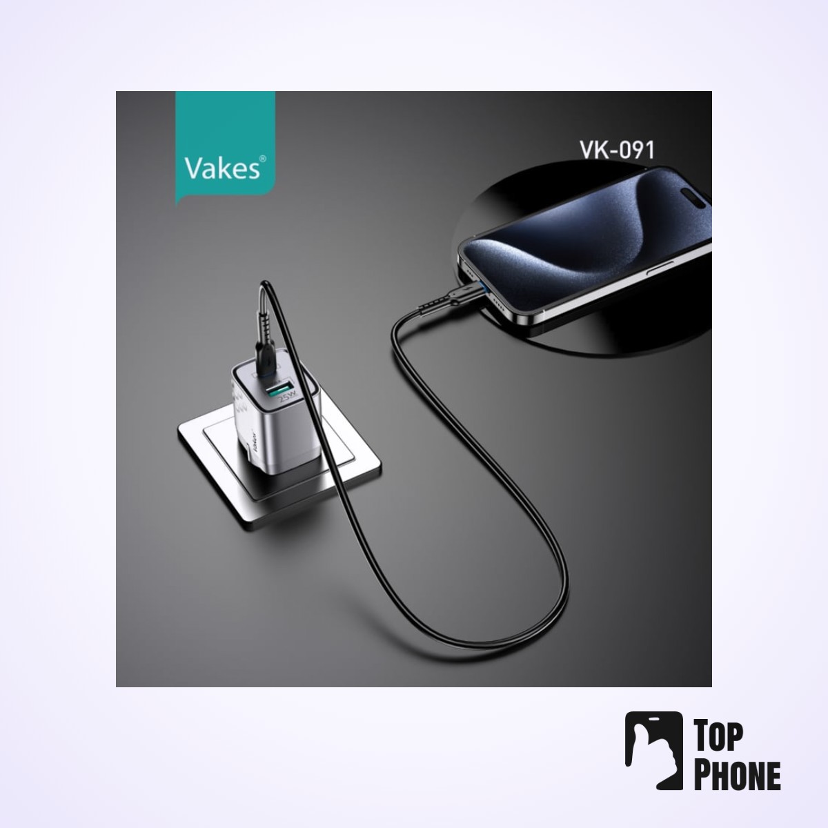 Thuislader 25W – USB-C + USB-A met C-naar-C kabel inbegrepen - Afbeelding 3