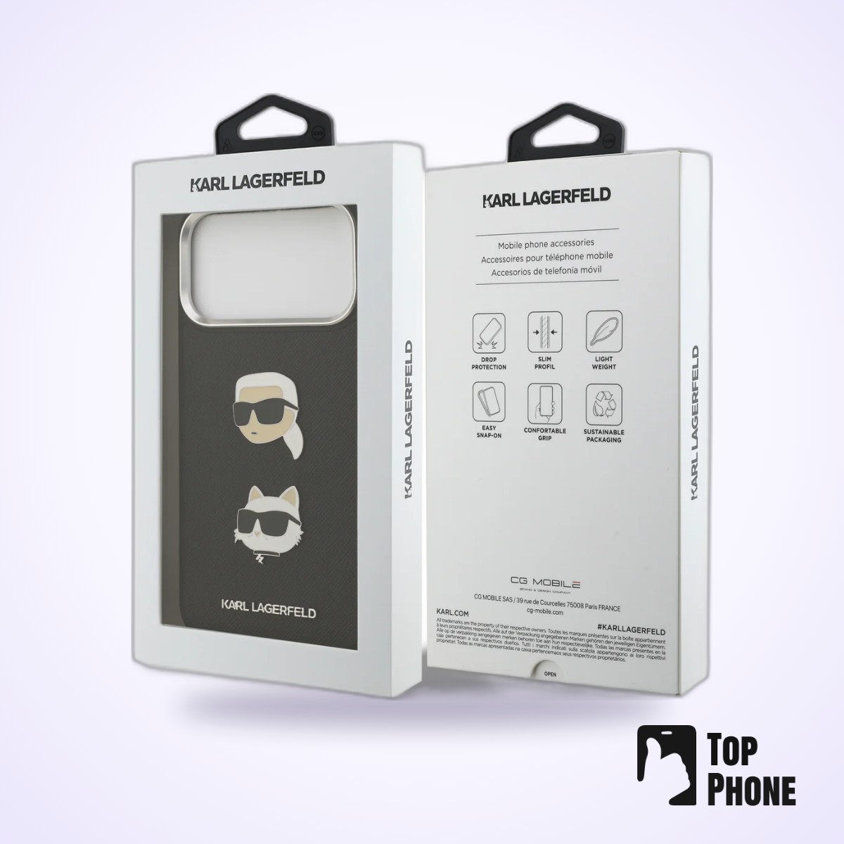 Karl Lagerfeld Hardcase iPhone 17 Pro – Zwart - Afbeelding 2