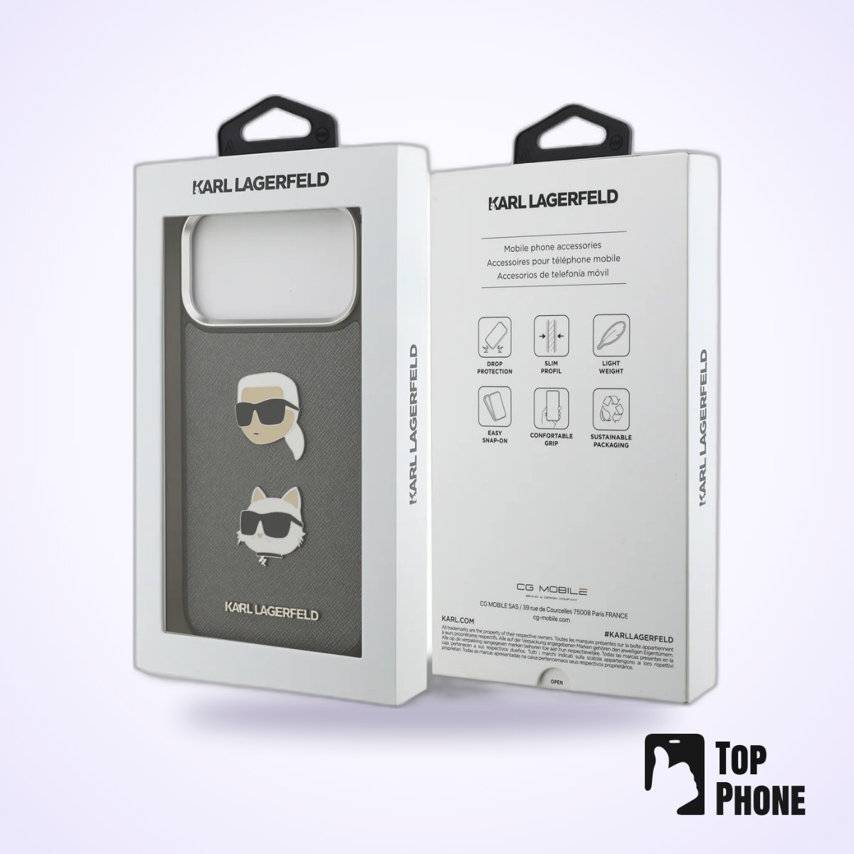 Karl Lagerfeld Hardcase iPhone 17 Pro Max – Grijs - Afbeelding 3