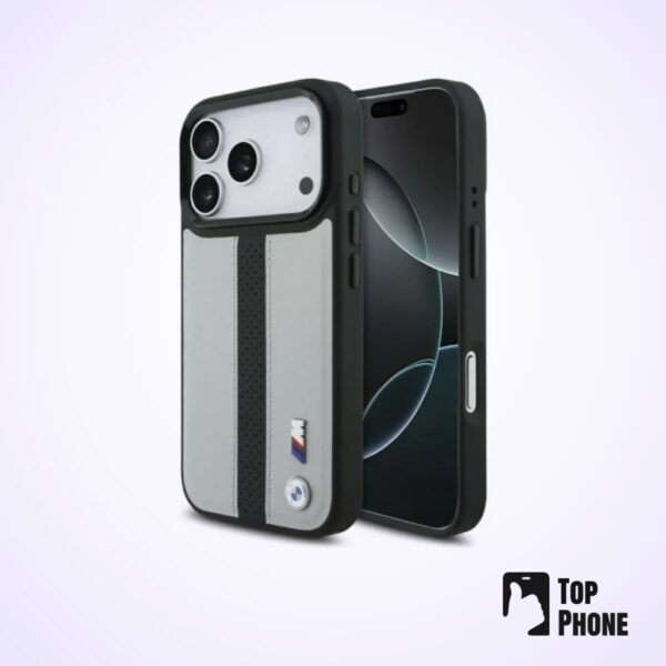 BMW M Perforated Stripe Logo MagSafe Case – iPhone 17 Pro