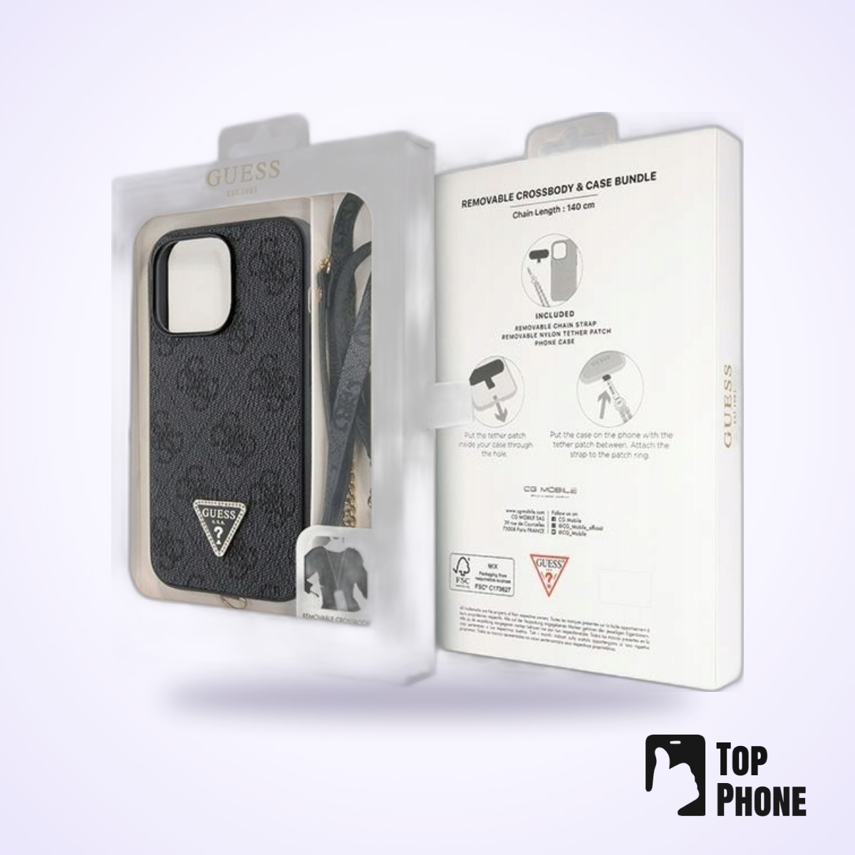 Guess Hardcase Crossbody 4G Metal Logo iPhone 13 Pro/13 - Afbeelding 9