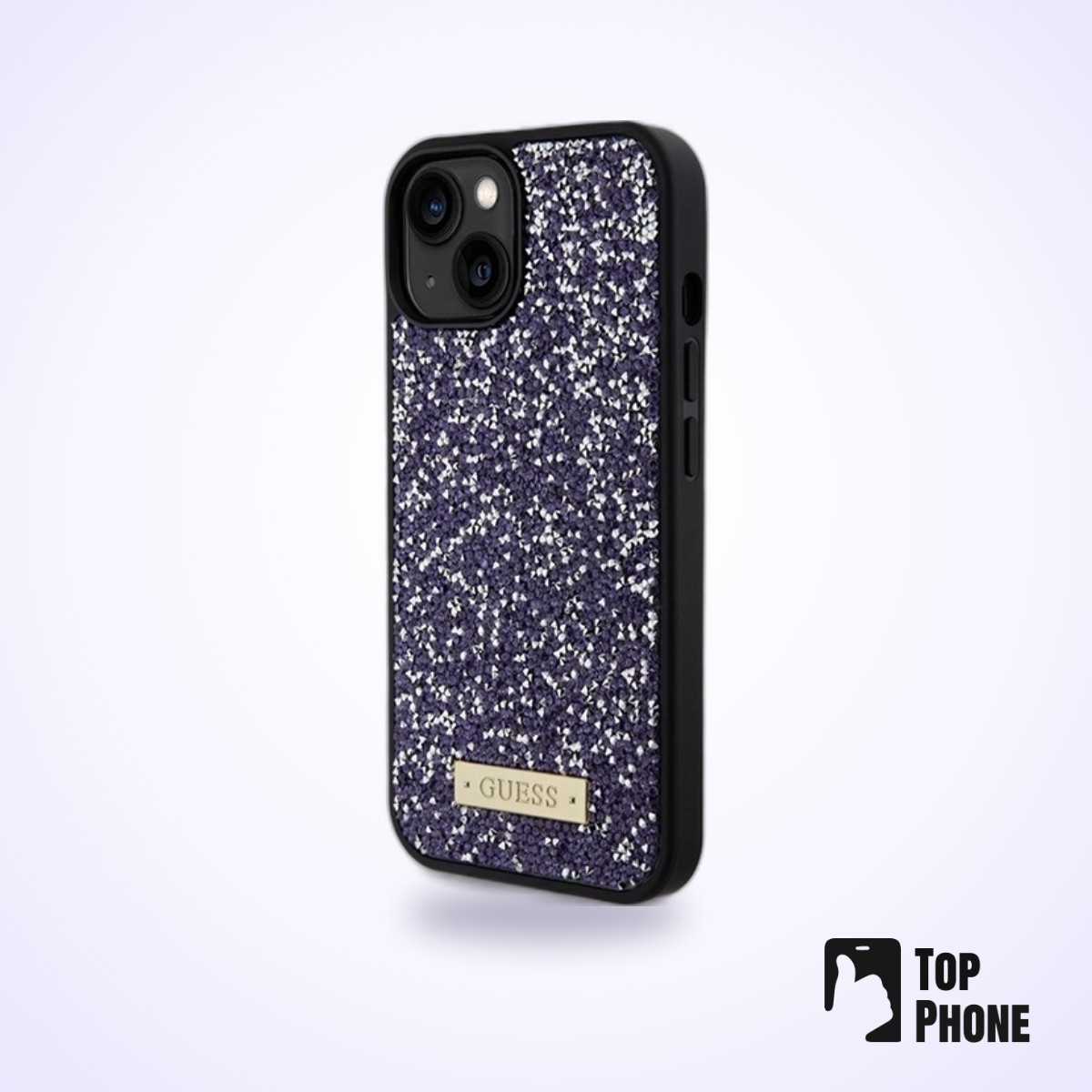 Guess Rhinestone Metal Logo Case voor iPhone 15/14/13 - Afbeelding 2