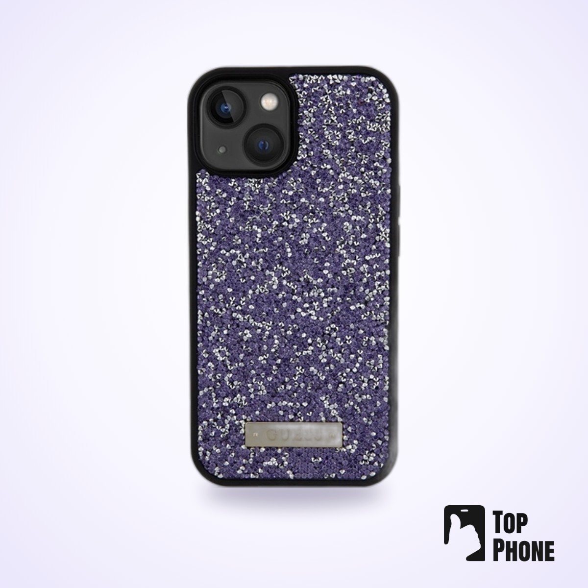 Guess Rhinestone Metal Logo Case voor iPhone 15/14/13 - Afbeelding 3