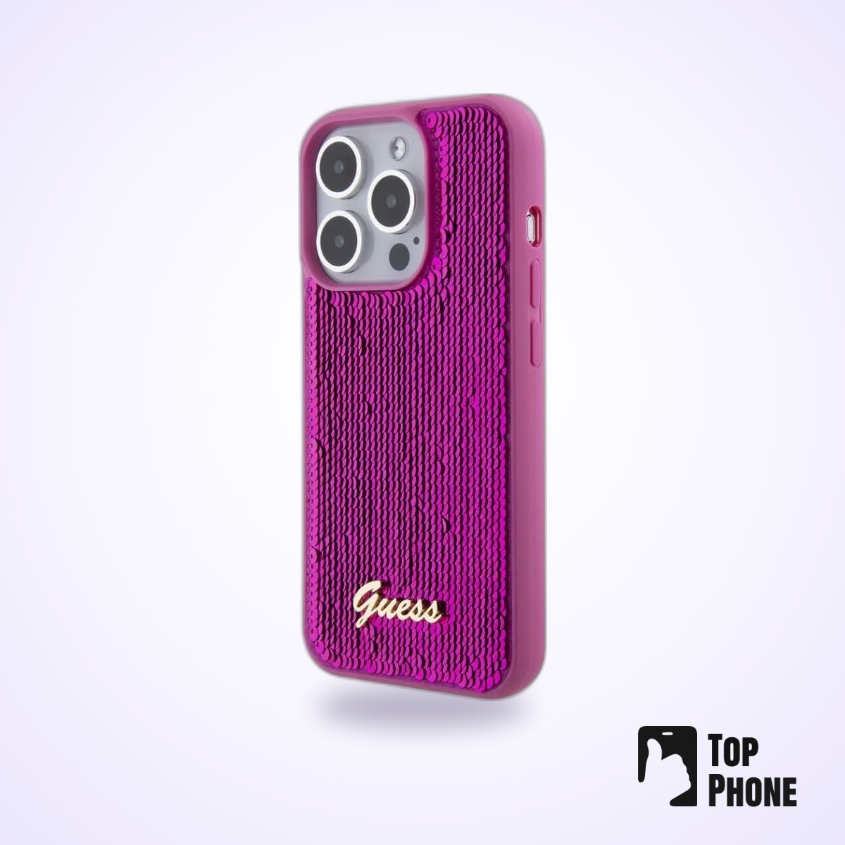 Guess iPhone 15/14/13 Back Cover - Magenta - Afbeelding 2