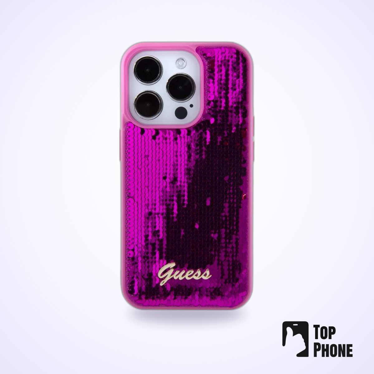 Guess iPhone 15/14/13 Back Cover - Magenta - Afbeelding 3