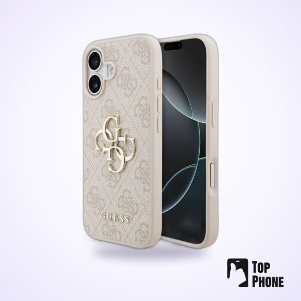 Guess Hardcase iPhone 17 – Roze (Fixed Glitter Big 4G)